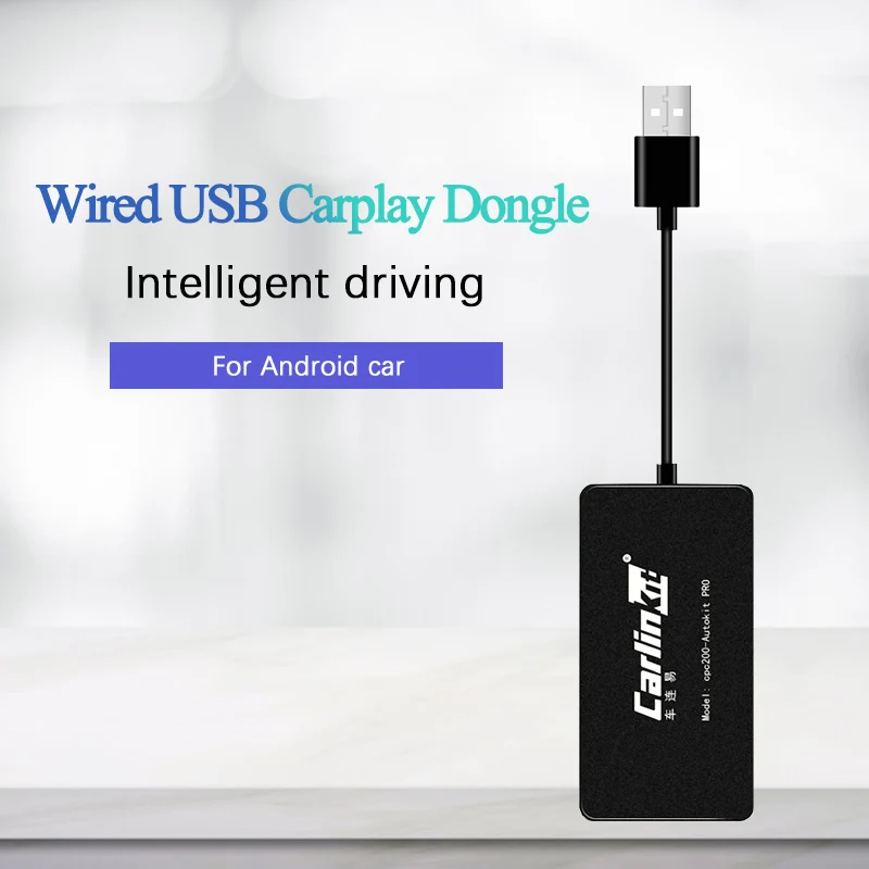 Carlinkit Проводной USB Smart Link для телефона CarPlay Dongle для Android навигации плеер мини ТВ-приемник с USB с Android авто