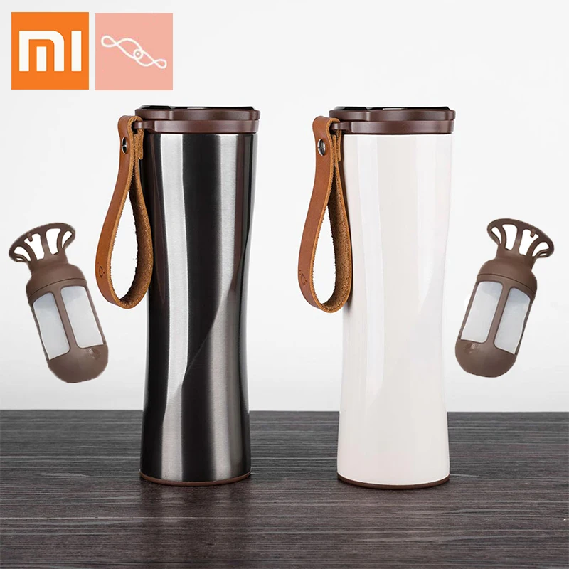 

Original Xiaomi MOKA KKF Kisskissfish Coffee Cup Vacuum Thermos Portable 304 Stainless Steel OLED Touch Screen Water Bottle