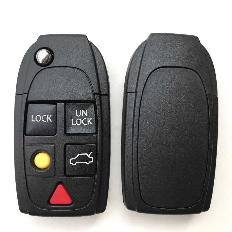 Coque de remplacement pour clé de voiture, étui pliable, couvercle à  distance, accessoires de clé, compatible avec VOLVO S60, S80, V70, XC70,  XC90, 5 boutons - AliExpress