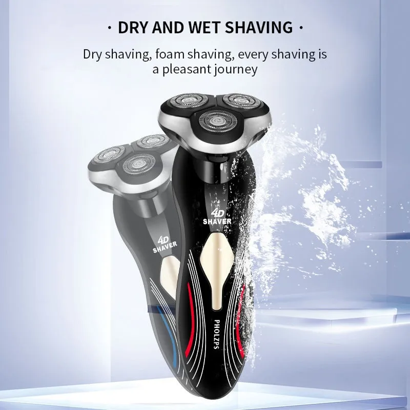  Men Multifunctional Electric Shaver Three Head shaver Wash Beard Knife Portable Multi-function Whol