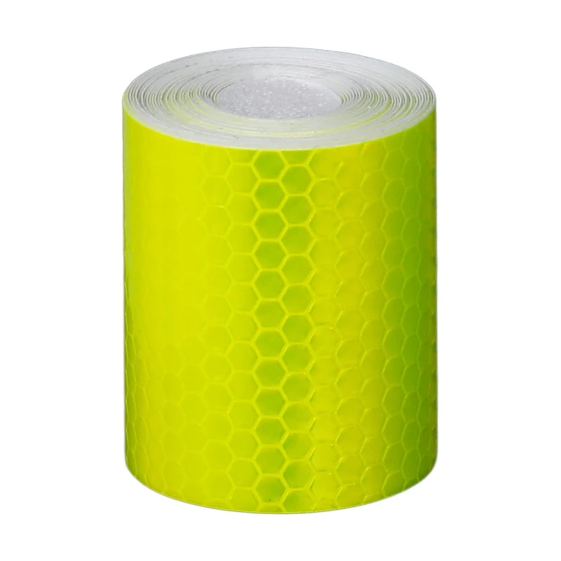5 см x 3 м светоотражающая лента, велосипедные наклейки, клейкая лента, Предупреждение ющая Светоотражающая полоса, велосипедные наклейки для ночной безопасности M1 - Цвет: Цвет: желтый