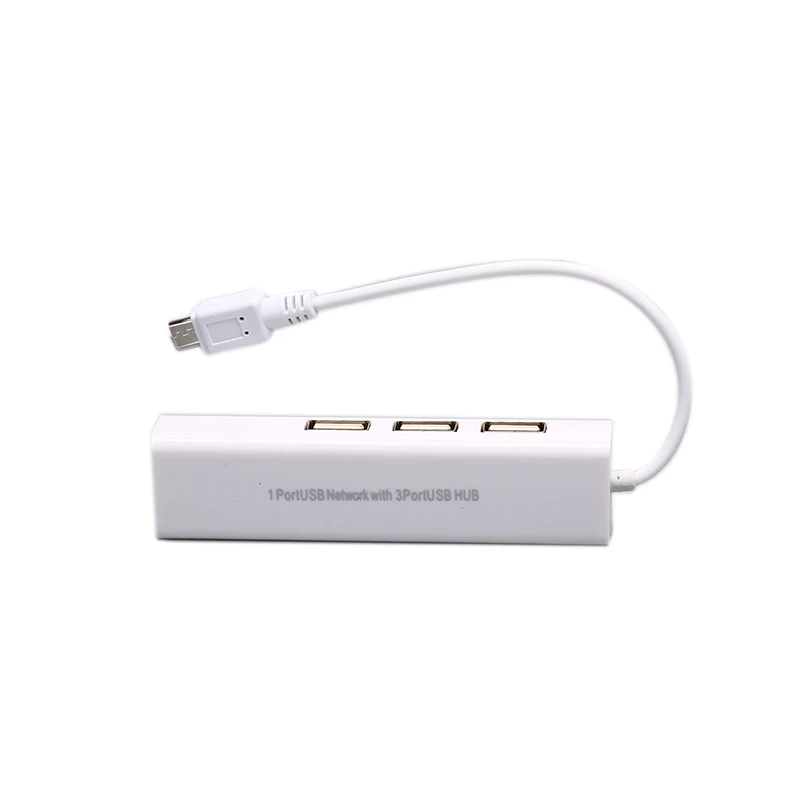 Micro USB к сети LAN Ethernet RJ45 адаптер с 3 портами USB 2,0 концентратор адаптер для ПК Android телефон ноутбук