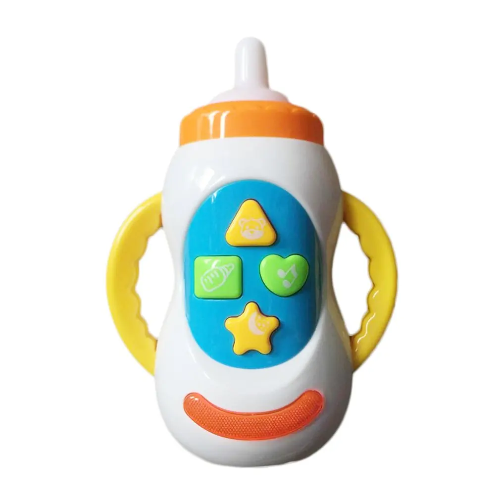 Baby Kids Safe Sound Music Light Milk Bottle Learning Musical Feeding Tool Early Educational Baby Bottle Toys Baby Kids Random