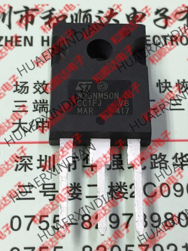 5 шт., новые оригинальные кнопки STW23NM50N-247 500V 23A