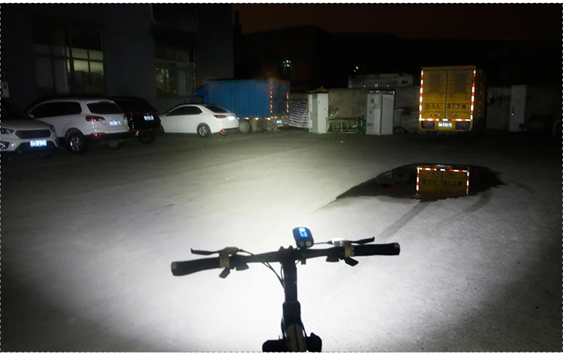 Велосипедное переднее освещение велосипедная фара передняя лампа T6 Cree U2 COB Светодиодный фонарь внутренний тип батареи USB зарядка
