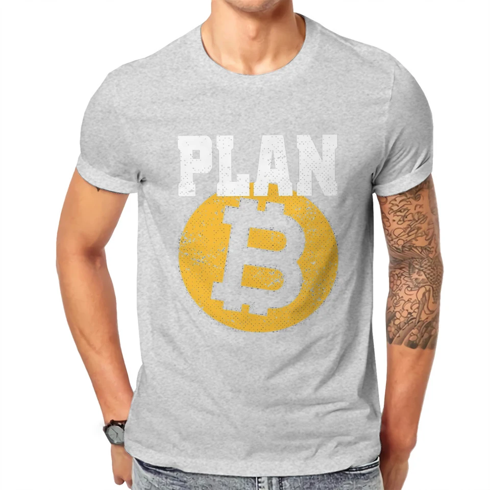 Crypto Cryptocurrency Bitcoin Plan B T Shirt Classic Grunge High Quality  Tshirt Loose Crewneck Short Sleeve - AliExpress