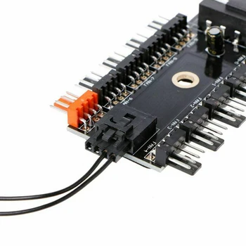 

Fan Hub Replacement 4 Pin PCB Adapter PWM Practical Mini Stable Cooling Computer Case Use Easy Install 10 Way Durable