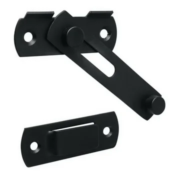 

1 X Gate-Latch Matte Black Stainless Steel Gate Latches Flip Latch Safety Door Bolt Latch Lock Practical
