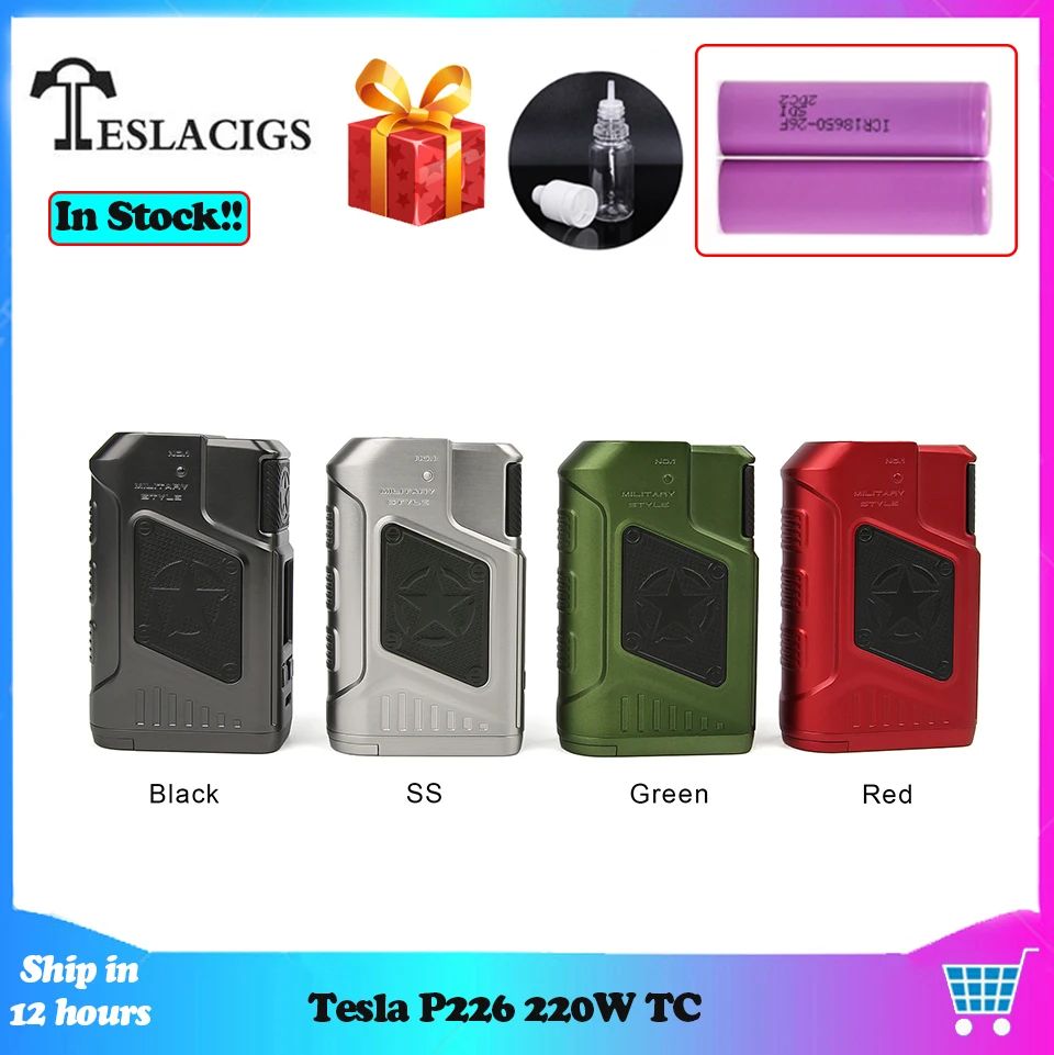 Teslacigs Tesla P226 220 Вт TC коробка мод с OLED экраном электронная сигарета испаритель vs