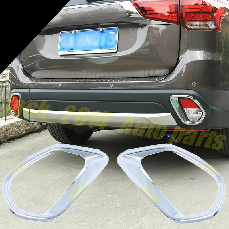 ABS Хромированная задняя противотуманная фара рамка Крышка Накладка для Mitsubishi Outlander