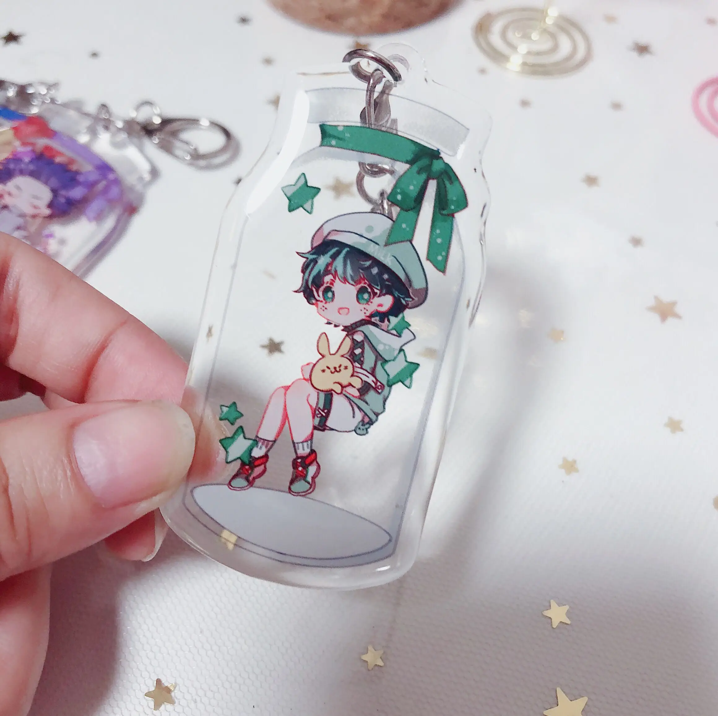My Hero Academy Izuku Midoriya Katsuki Bakugo акриловый брелок для ключей подарок кошелек телефон мобильный ключ ремень подарок косплей