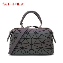 Женская сумка-мессенджер с геометрическим рисунком, светящийся клатч, женские сумки на плечо, черная сумка через плечо Boston