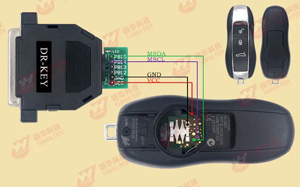 Yanhua DR-Key DR Key Adapter работает с Digimaster III CKM100 для разблокировки/сброса ключа