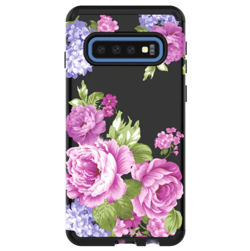 20 шт ударопрочный чехол с мраморным цветком для samsung S10 S10 Plus S10 Lite армированный гибридный жесткий PC+ TPU 3 в 1 чехол для телефона - Цвет: 4