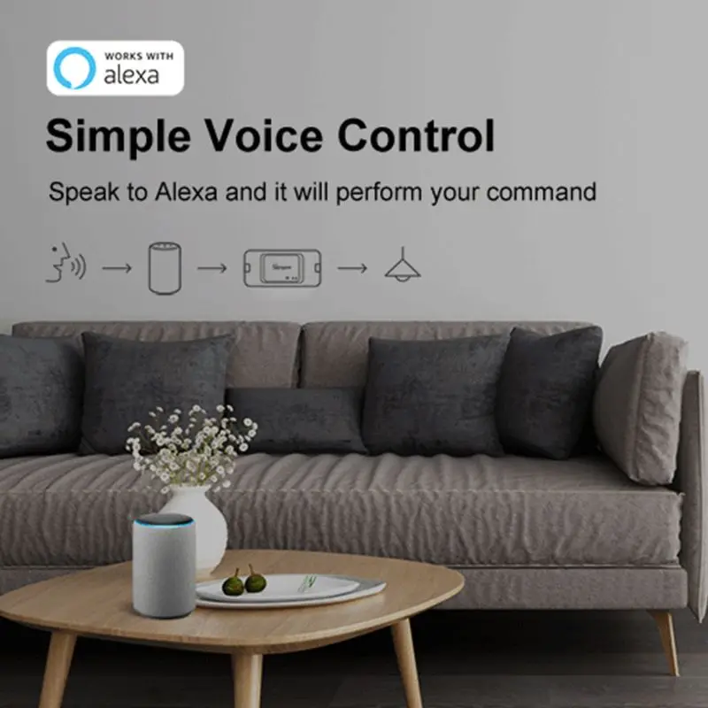 Sonoff базовый R3 RF DIY WiFi умный переключатель Домашний Светильник контроллер для Alexa