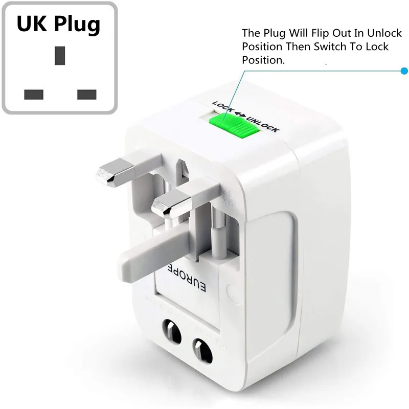 Multifunctional Electric Adapter Plug USA United Kingdom Australia European International Universal Travel Socket Cover
