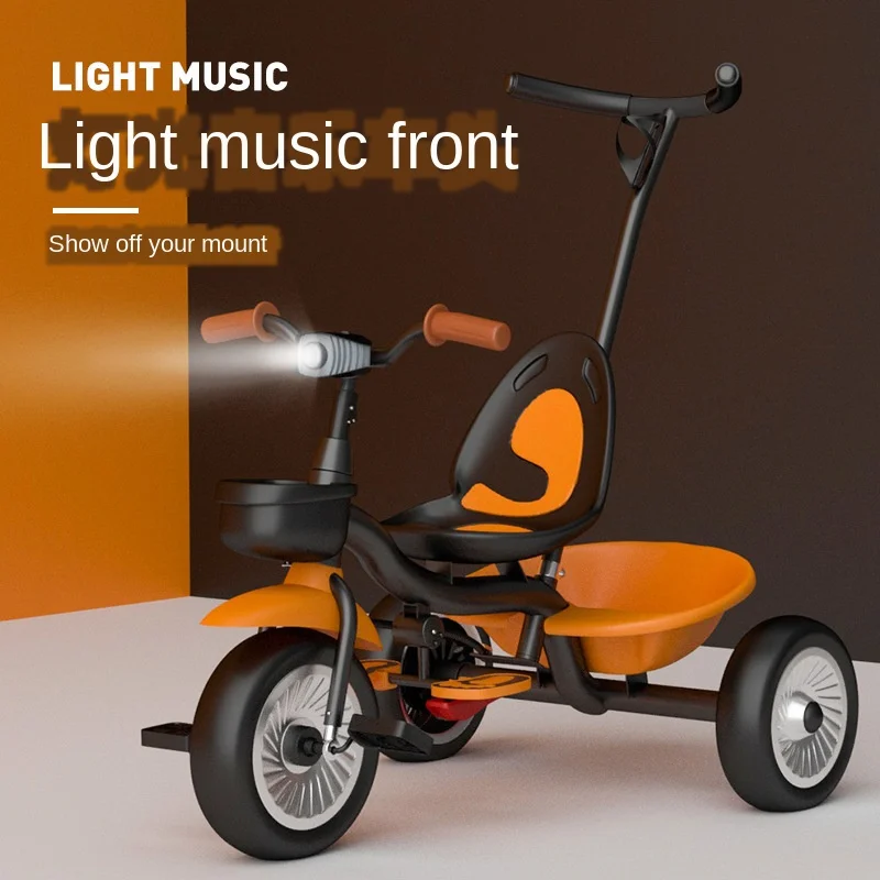 Infant Child Tricycle Kids Bike Baby Walker With Music Three Wheels 1-6 Years Old Gift For Baby Toys Balance Car Carrycot