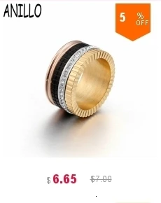 ANILLO женское кольцо из розового золота, инкрустированное однорядным кубическим цирконием, нержавеющая сталь, магнит для здоровья, обручальное ювелирное изделие, подарок