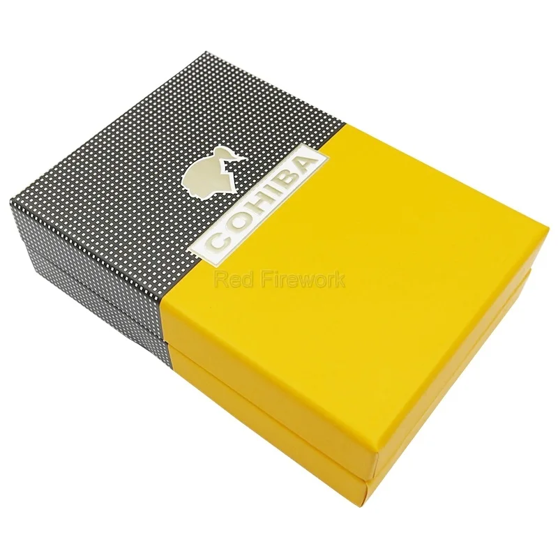 Lighter Box COHIBA гаджет змея рот форма металла ветрозащитный 3 фонарь струи пламени прикуривателя W/Встроенный сигары удар W/Подарочная коробка - Цвет: Lighter Box