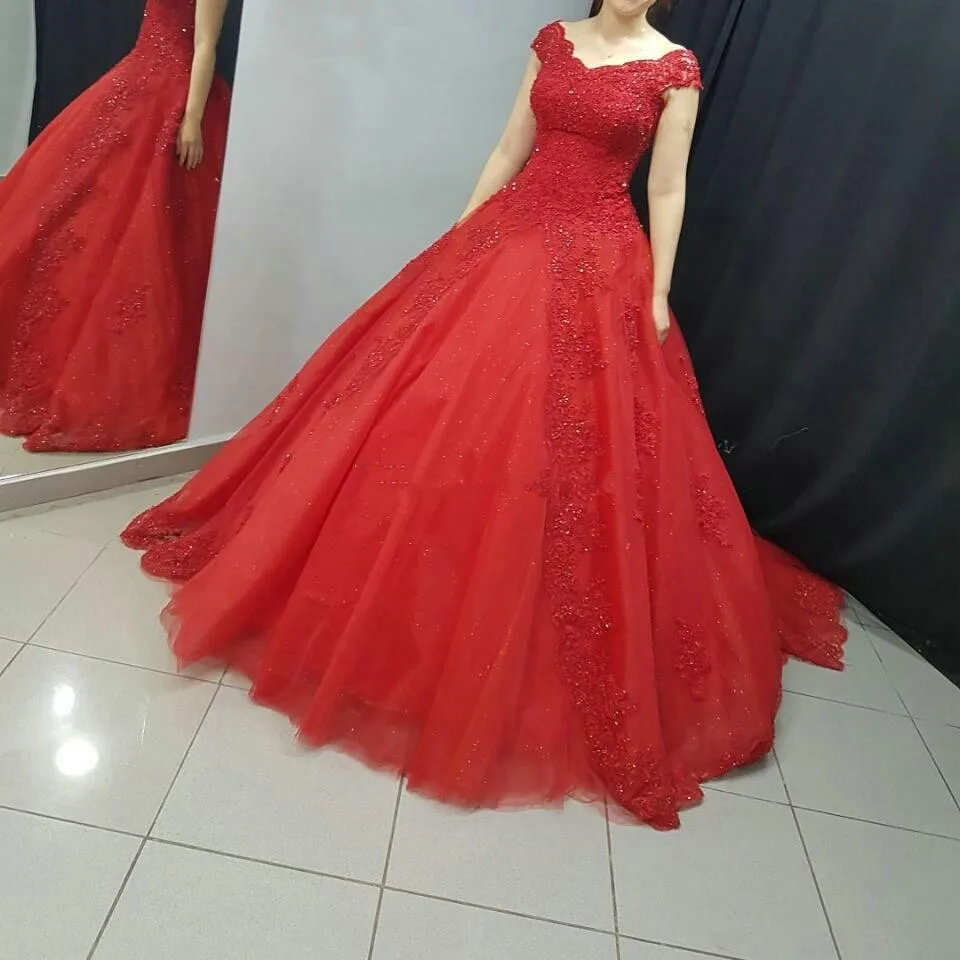 2019-princess-quinceanera-dresses-capped-v-neck-lace-applique-a-line-tulle-sweet-16-party-prom-formal-gowns (1)_副本