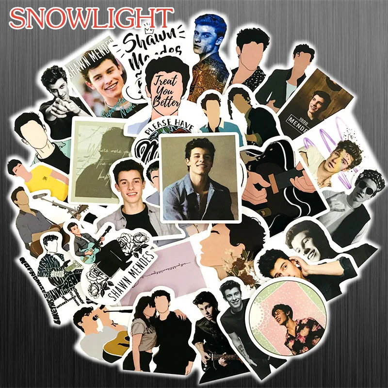 10/50 pcs/pack Fashion Singer Shawn Mendes Cool Handsome Decor Fridge Sticker Laptop Skateboard Phone Sticker