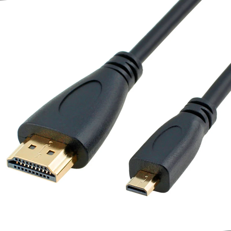 Micro HDMI Мужской к HDMI Мужской кабель 1080p пружинный спиральный кабель Шнур для HDTV камеры