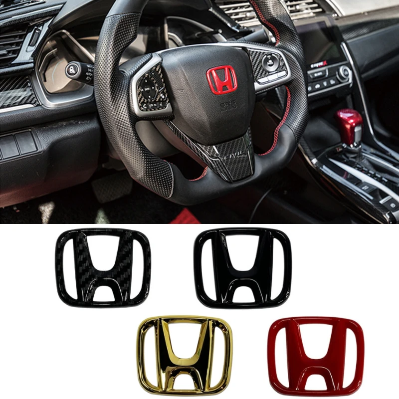 50x40 мм ABS Автомобильное рулевое колесо наклейка Стайлинг для Honda Accord Odyssey CRV