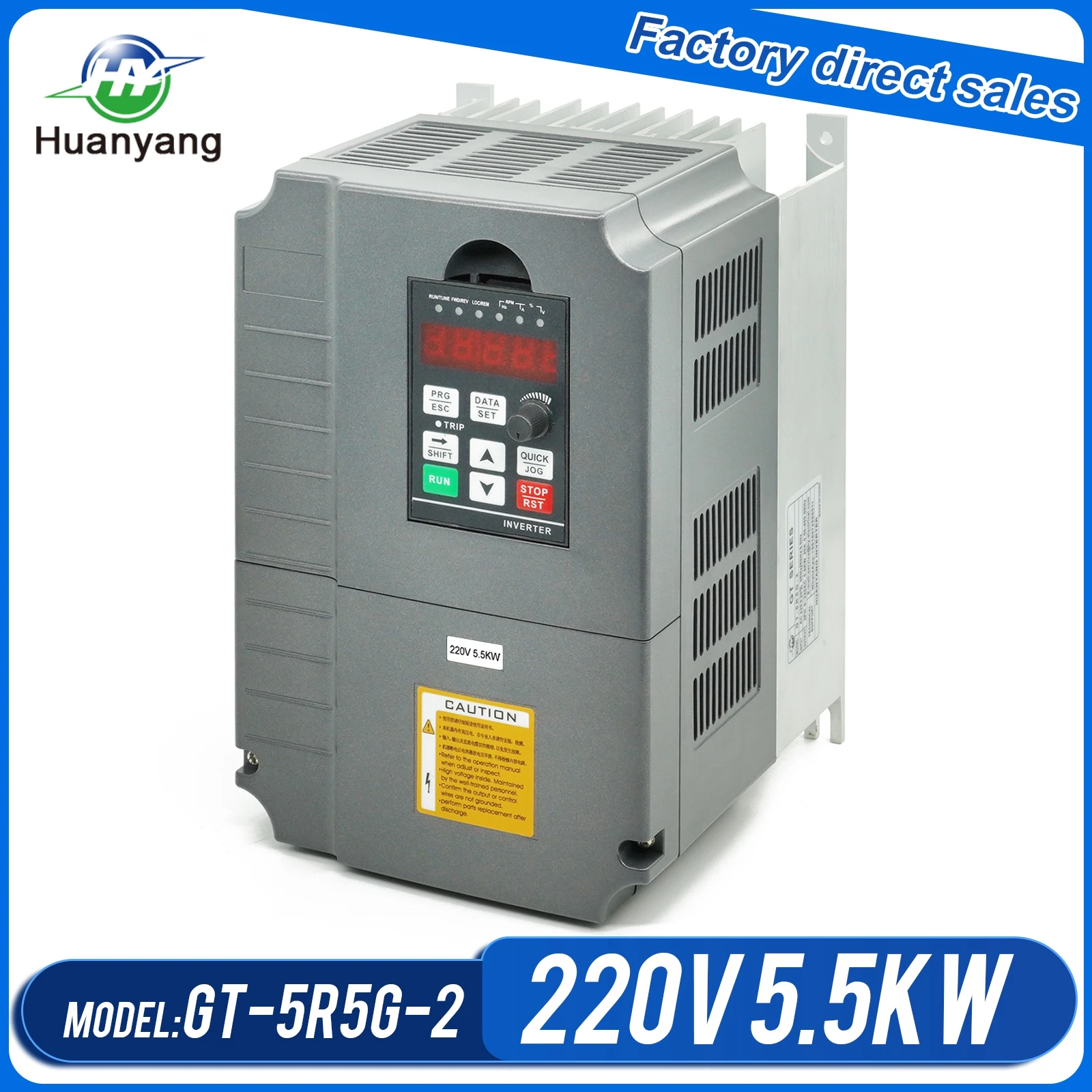 New Huanyang 5.5kw 220v vector control frequency drive VFD variable inverter factory direct sales free shipping | Обустройство дома