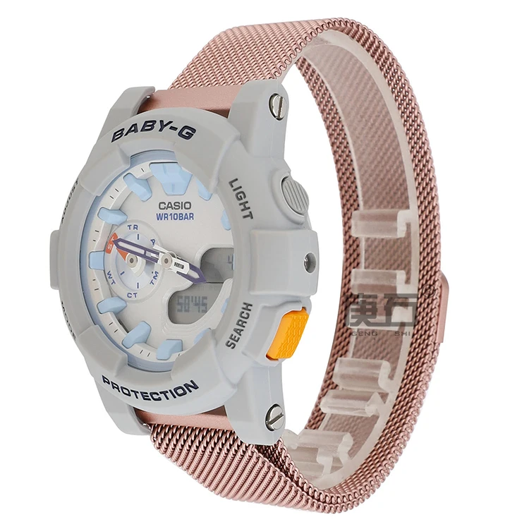 

20mm Milanese Loop Watch Band Strap Fit For Casio G Shock BABY-G BGA-180 BABY-G BGA-185 BGA-180-2B 185-2APR