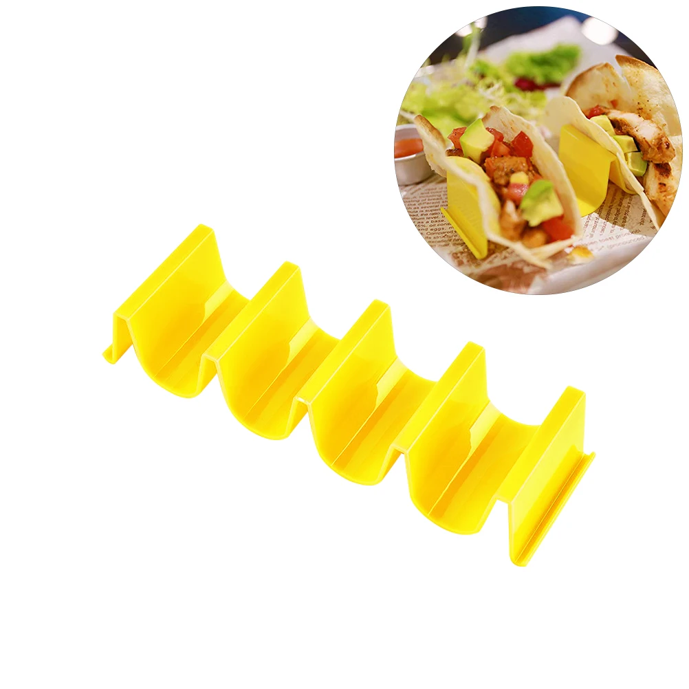 Красочные пластиковые Taco оболочки держатель Taco стенд пластины протектор Еда Держатель кухонные продукты стойка для блинов подставки