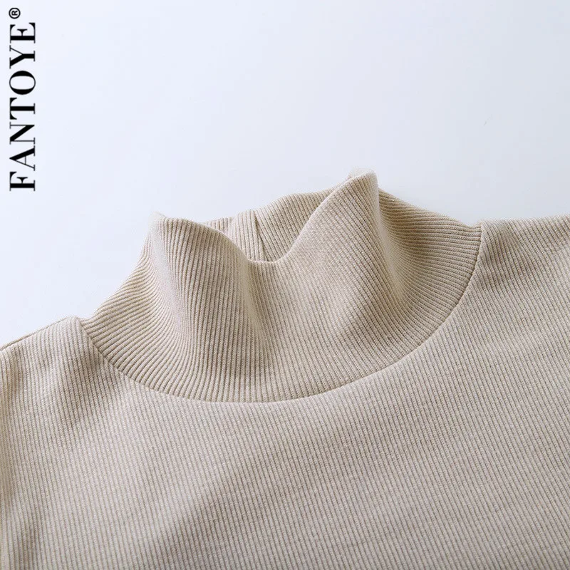 FANTOYE, сетчатая блузка с блестками и пышными рукавами, женская рубашка, из кусков, тонкая трикотажная блузка, Женская винтажная водолазка, рубашки, наряды