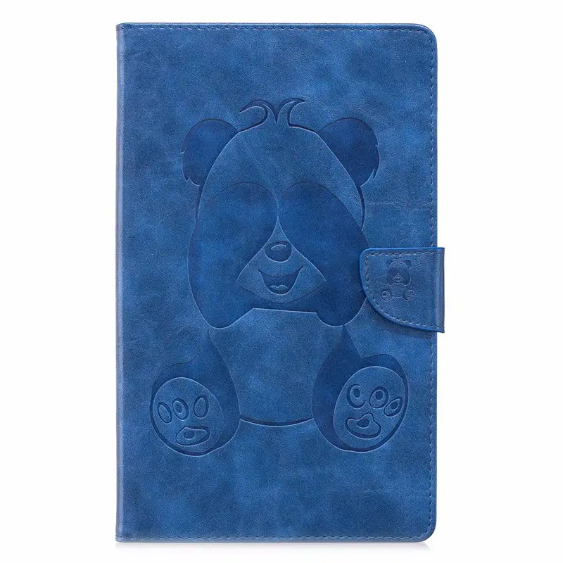 

3D Cartoon Panda PU Leather Case For Amazon Kindle Fire HD 8 2017 Stand Cover for Amazon Fire HD 8 2016 Tablet case+film