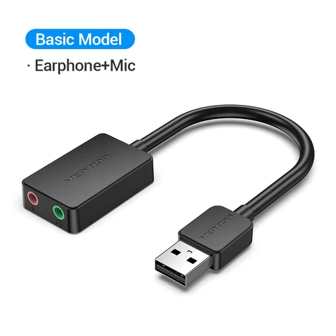 USB Sound Card USB Audio Interface headphone Adapter Soundcard for Mic Speaker Laptop PS4 Computer External Sound Card