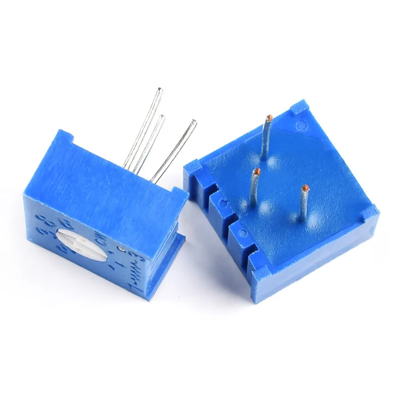 10 Pezzi Potenziometri Trimmer 3386P - 1K 5K 10K 100K, Alta Precisione, Con Manopola, Per Elettronica - Foto 3