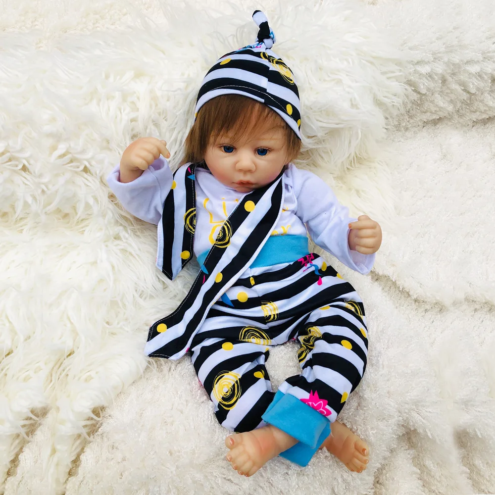 

Auda Reborn Baby Doll Model Infant with Realistic Doll Fake Baby Vinyl Fully ruan wan Export