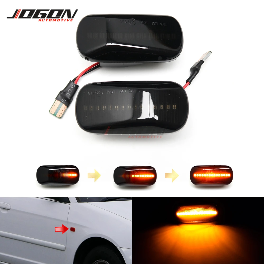 For CRV Accord City Fit Jazz HRV Civic Stadt Stream Odyssey RSX NSX Led Dynamic Turn Signal Light Side Marker Sequential Lamp | Автомобили