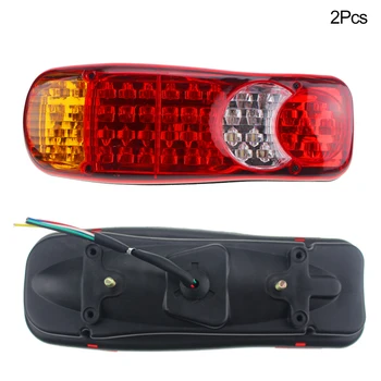 

2pcs Brake Indicator Van Truck Warning Left Right Trailer 12V Waterproof Rear Car Accessories LED Taillight