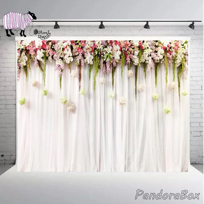 Vinyl Background Newborn Baby Photo Shoot Studio Valentine's Day Simulation Floral Wall Backdrop Props for New born Baby Photogr