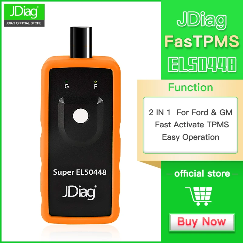 

JDiag Super EL-50448 TPMS Reset Activation Tool Compatible for G-M Vehicles and F-ord Vehicles Tire pressure reset tool