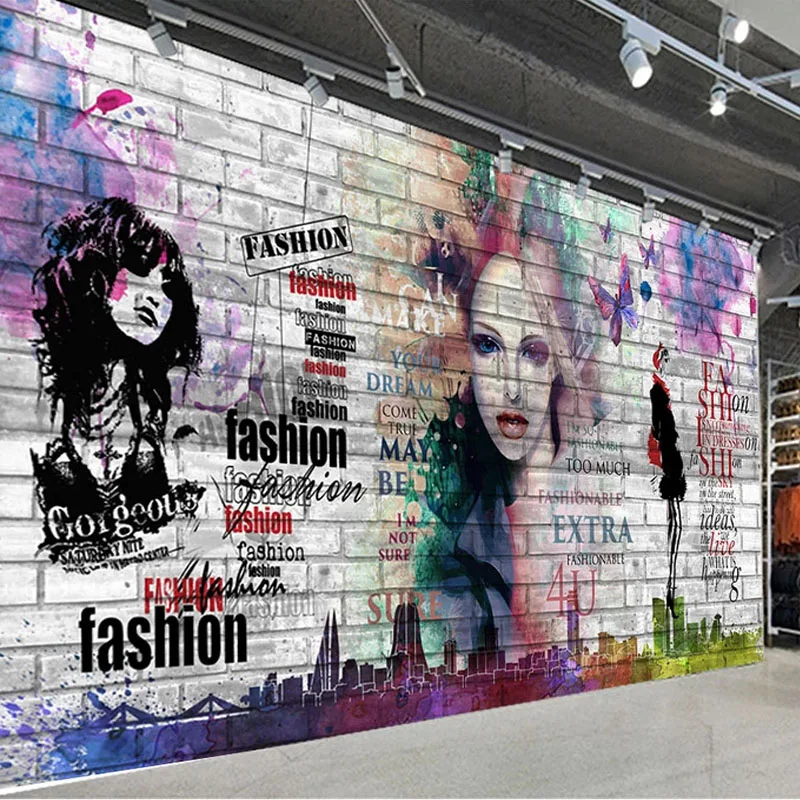 Настенные 3D обои на заказ с изображением кирпичной стены акварельные фоны для