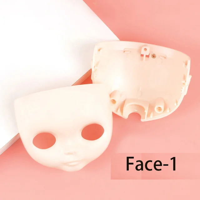 NBL Blyth Doll Accessories  for DIY Custom Doll Blyth, BJD Body Dome and Scalp Face without Makeup Eyes with Screws T-bar 11