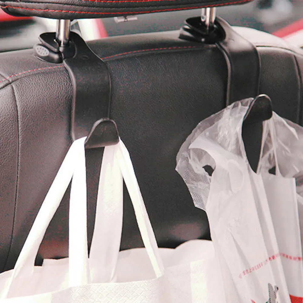 Car Seat Back Storage Hook Vehicle Headrest Organizer Hanger Storage Hook For Groceries Bag Handbag Car Accessories Hanger