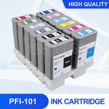 Cartouche d'encre complète avec puce, 130ML, pour Canon iPF5000 iPF5100 iPF6000s iPF6100 iPF6200, Compatible PFI101 PFI103