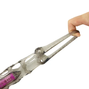 EXVOID Dick Enlargement Cock Vibrating Ring Penis Sleeve Vibrator Sex Toys for Men Erection Cock Extender Reusable Condom 6