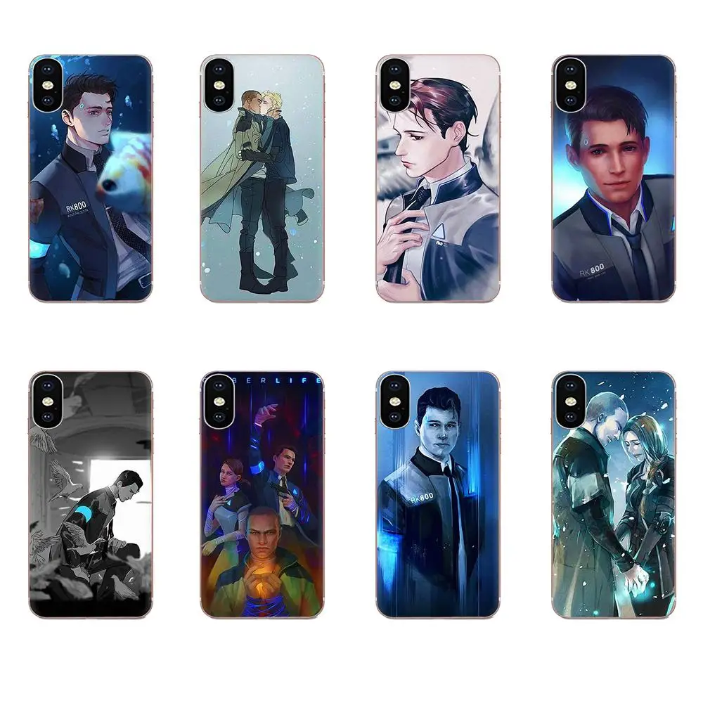 ТПУ хипстерский чехол Detroit становится человека для Huawei Honor 4C 5A 5C 5X6 6A 6X7 7A 7C 7X8 8C 8S 9 10