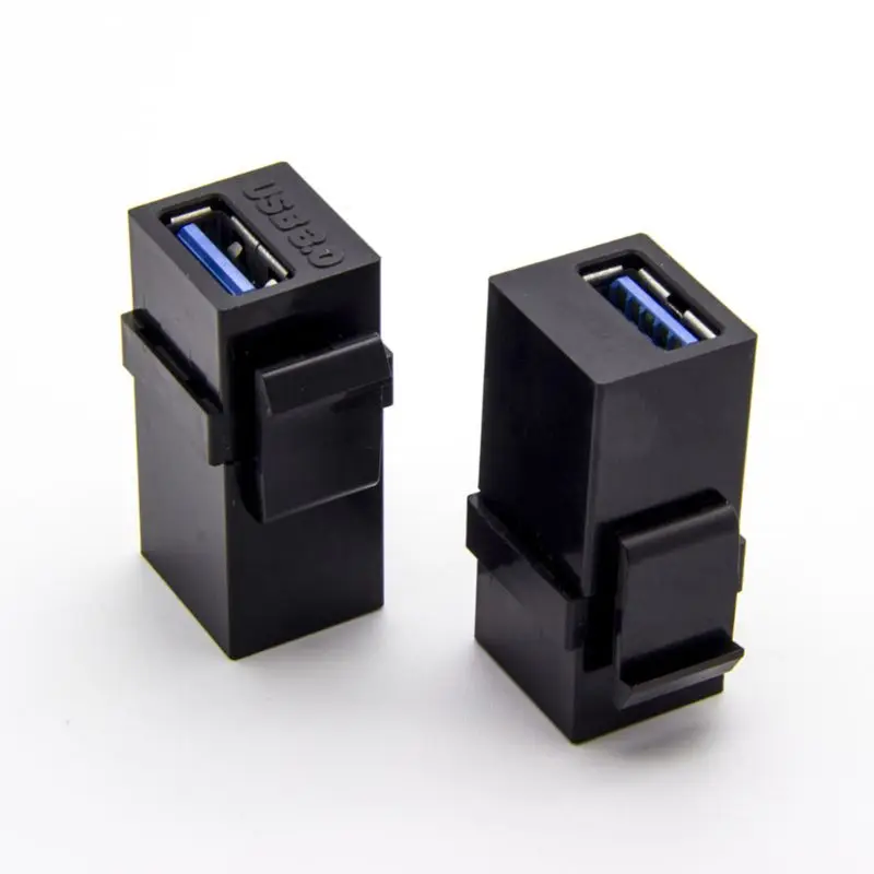 2 шт. USB 3,0 A Женский удлинитель Keystone переходник для гнезда миниджек коннектор переходник конвертер