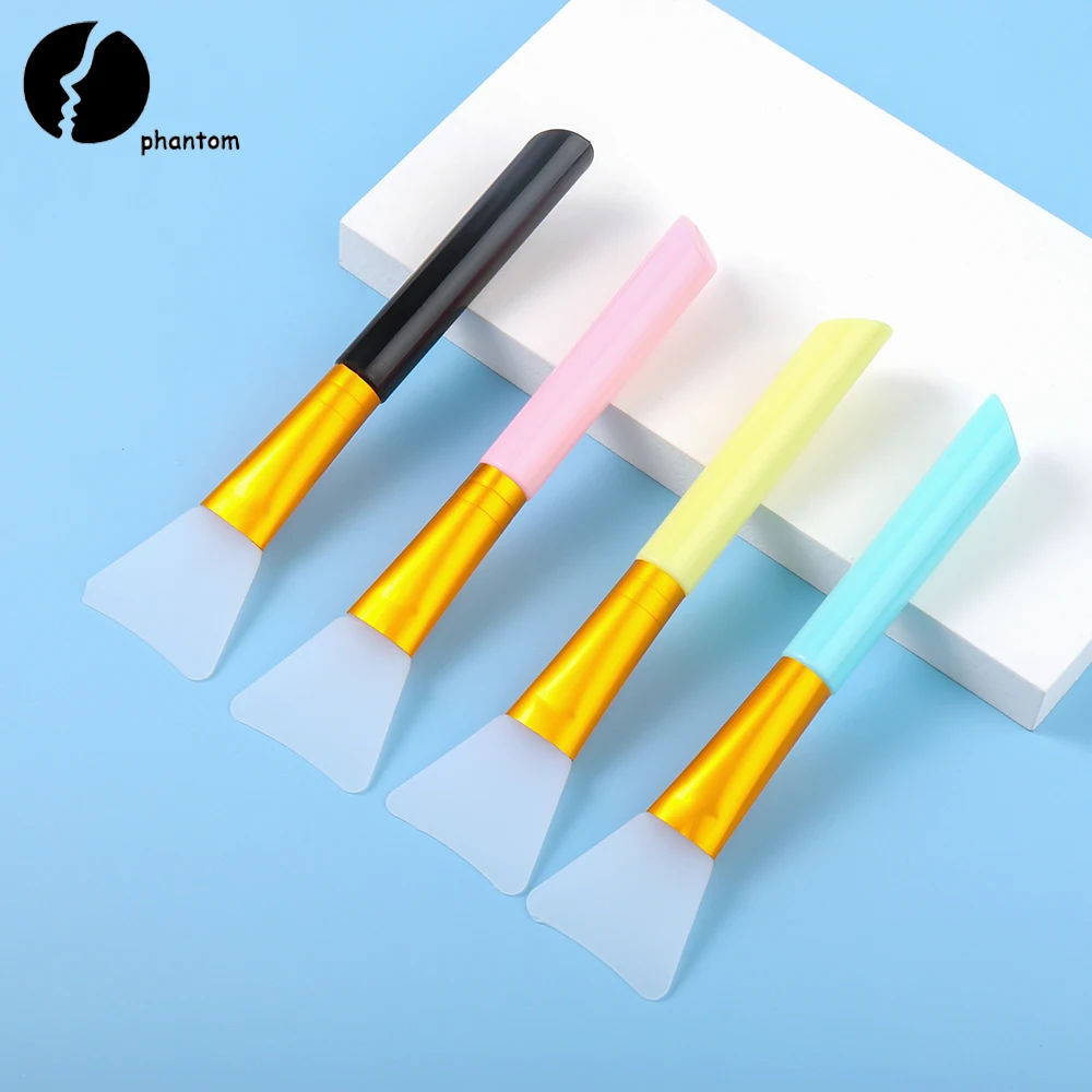 

1PC Silicone Facial Mask Brush Women Face Treatment Mud Mask Applicator Brush with Plastic Handle Makeup Tool Skin Care Tools