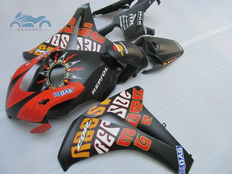 Высококачественный Комплект обтекателя впрыска, пригодный для Honda CBR1000RR 2008-2011 CBR 1000RR 08-11 ABS Пластиковые обтекатели комплекты кузова KQ04