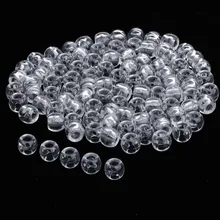 100PCS  Hair Braid Beads Antique Dreads Decoration Pendants Clear