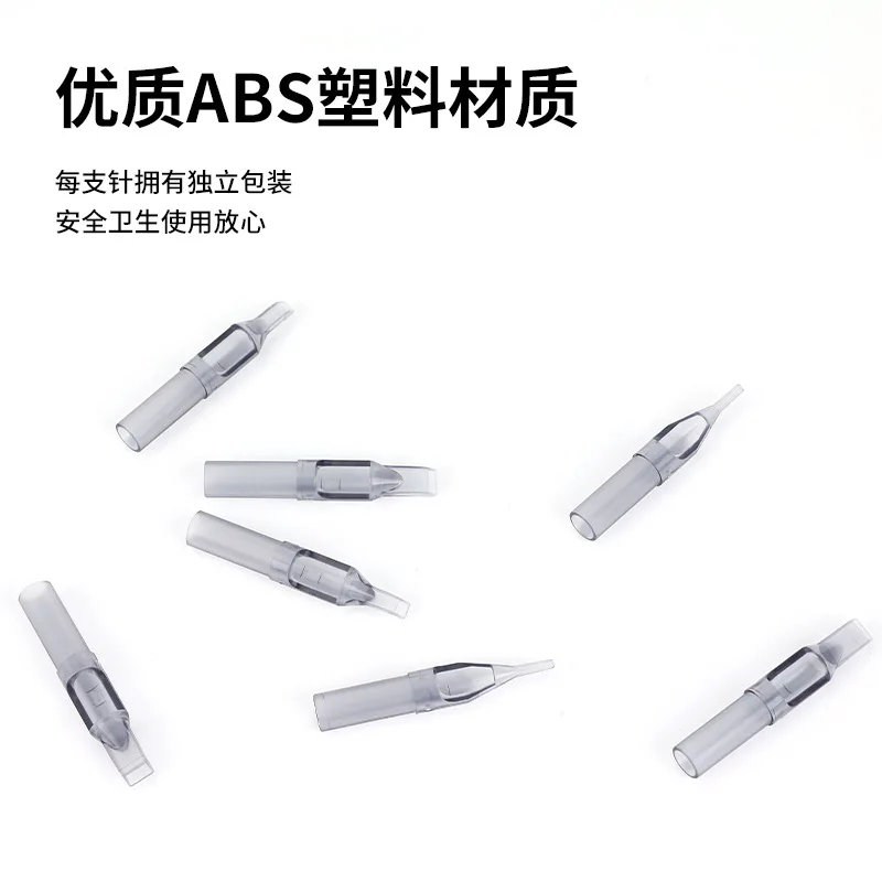 Tattoo Microblading Needles 20Pcs Disposable 3/5/7/9/11 RL Sterile Nozzle Tips Tube 316 Stainless Steel Needles Tattoo Machine Gun Ink Cup Grip Kit